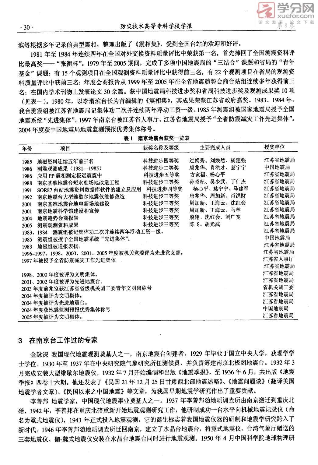 扬历史风范创一流台站记南京基准地震台74年的发展与成果_第3页