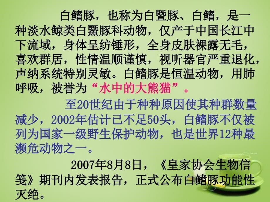 2015年秋六年级语文上册《最后的淇淇》课件2 北师大版_第5页