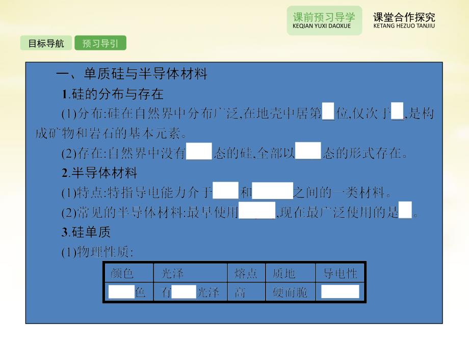 2015-2016学年高中化学 4.1硅 无机非金属材料课件 鲁科版必修1_第4页