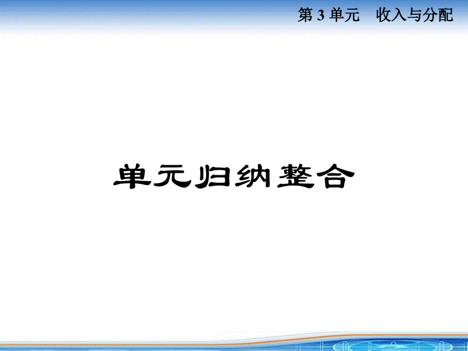 高中政治必修一1-3单元归纳整合_第1页