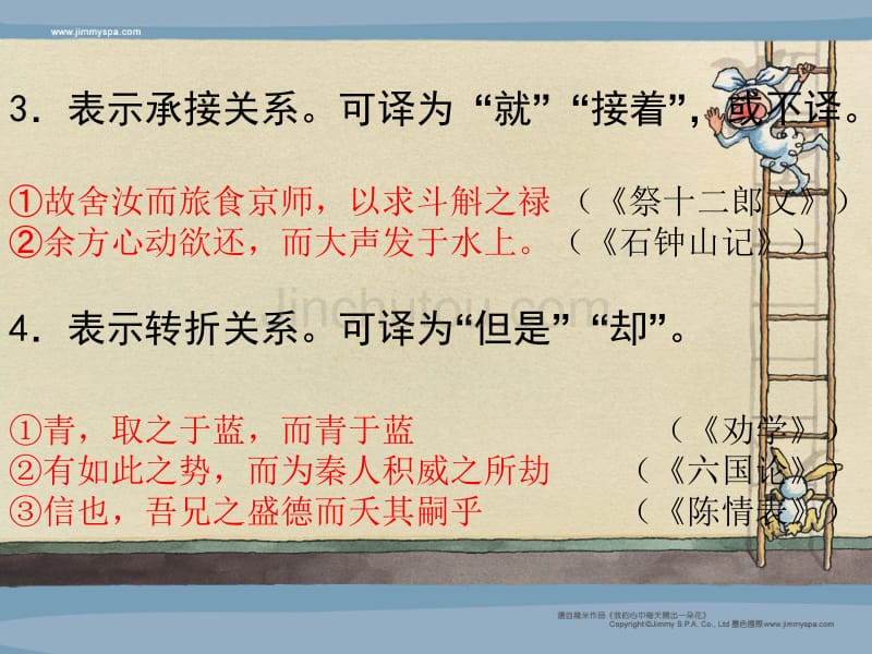 2011年高考语文二轮复习理解常见文言虚词在文中的意义和用法课件4_第4页