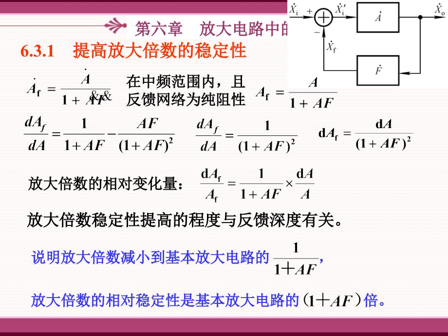 负反馈对放大电路性能的影响_第3页