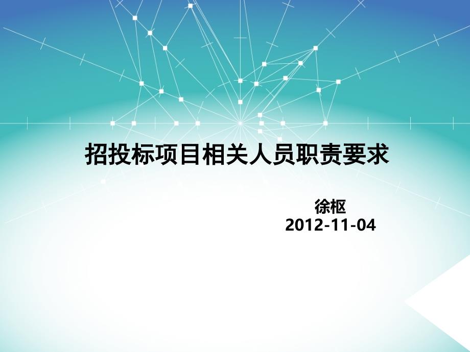 招投标项目相关人员工作职责_第1页