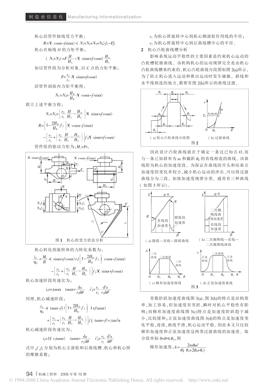 基于ADAMSView机心凸轮机构分析与动态仿真_第2页