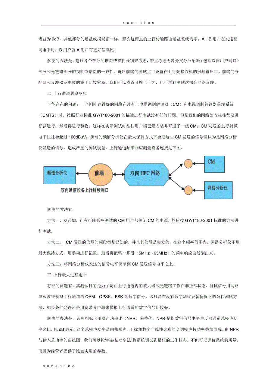 HFC网络上行传输通道及测试_第2页