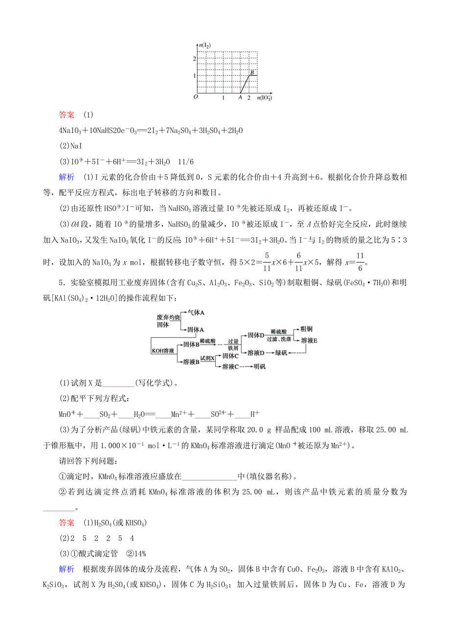 2016届高考化学一轮复习 专题突破1 氧化还原反应综合应用题的解题策略_第4页