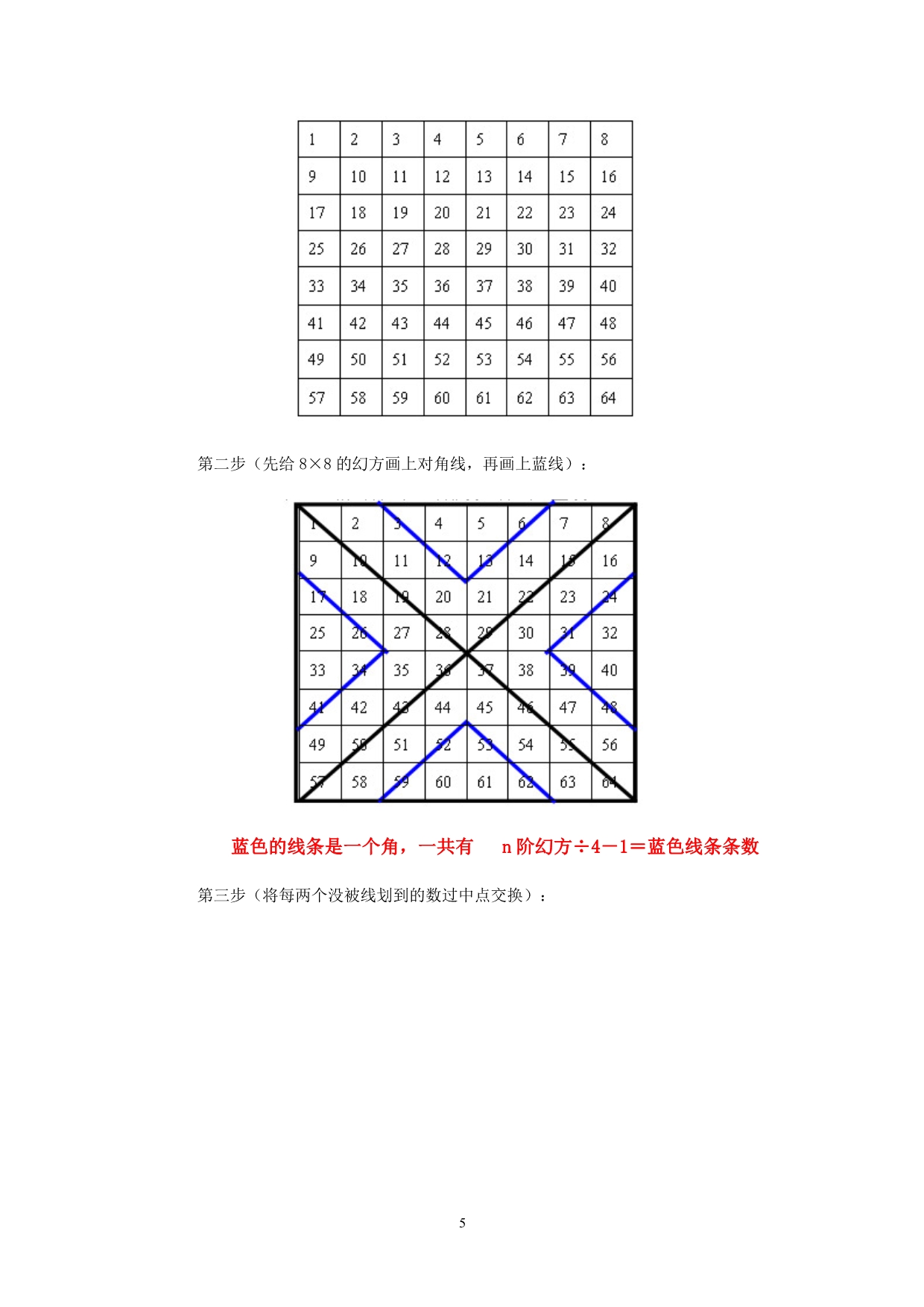 偶阶幻方的填法_第5页