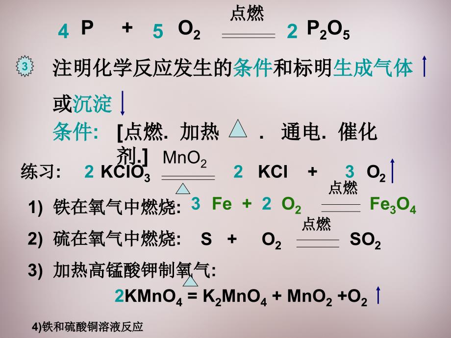 九年级化学上册 如何正确书写化学方程式课件 （新版）北京课改版_第4页