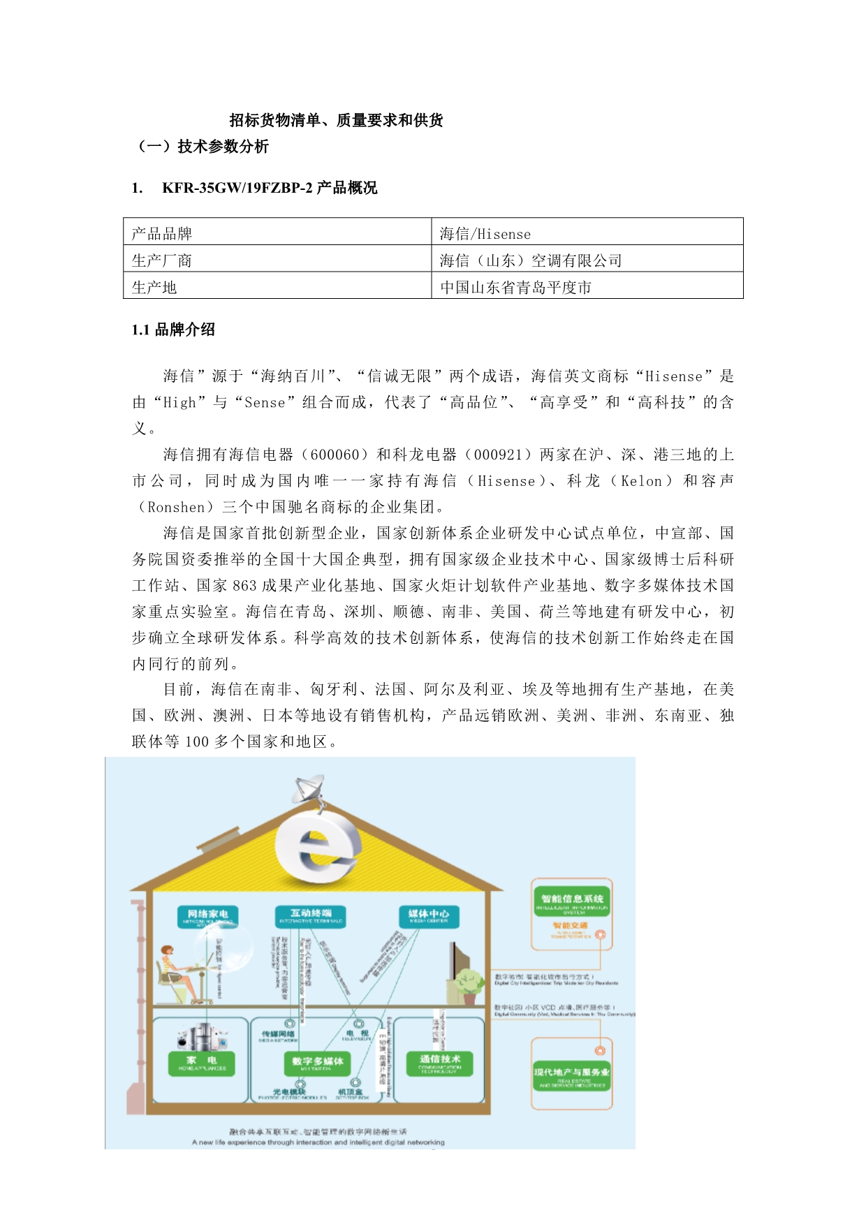 海信空调KFR35GW 19FZBP2技术参数_第1页