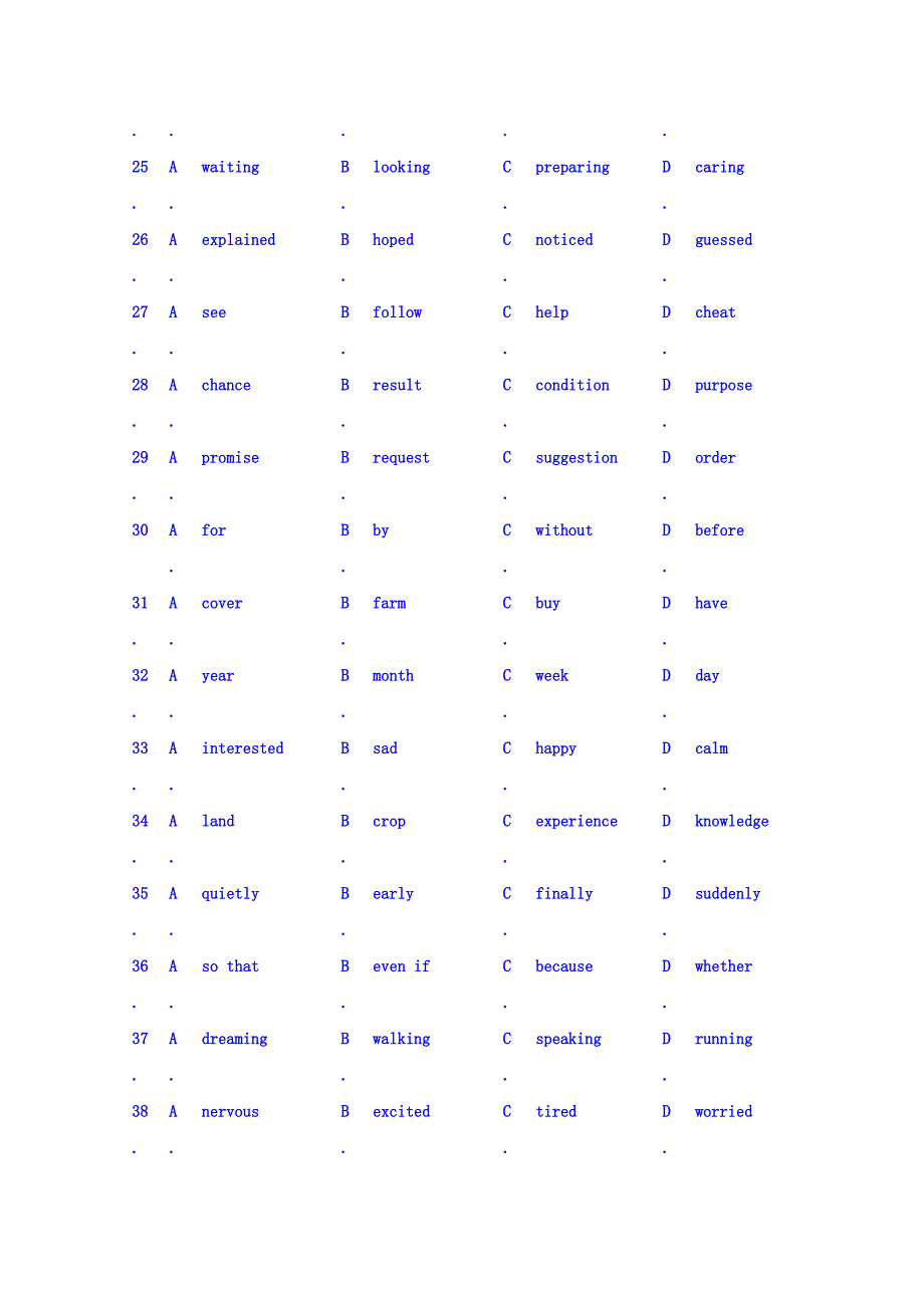 广西桂林市逸仙中学2015-2016学年高一上学期期中考试英语试题 无答案_第4页