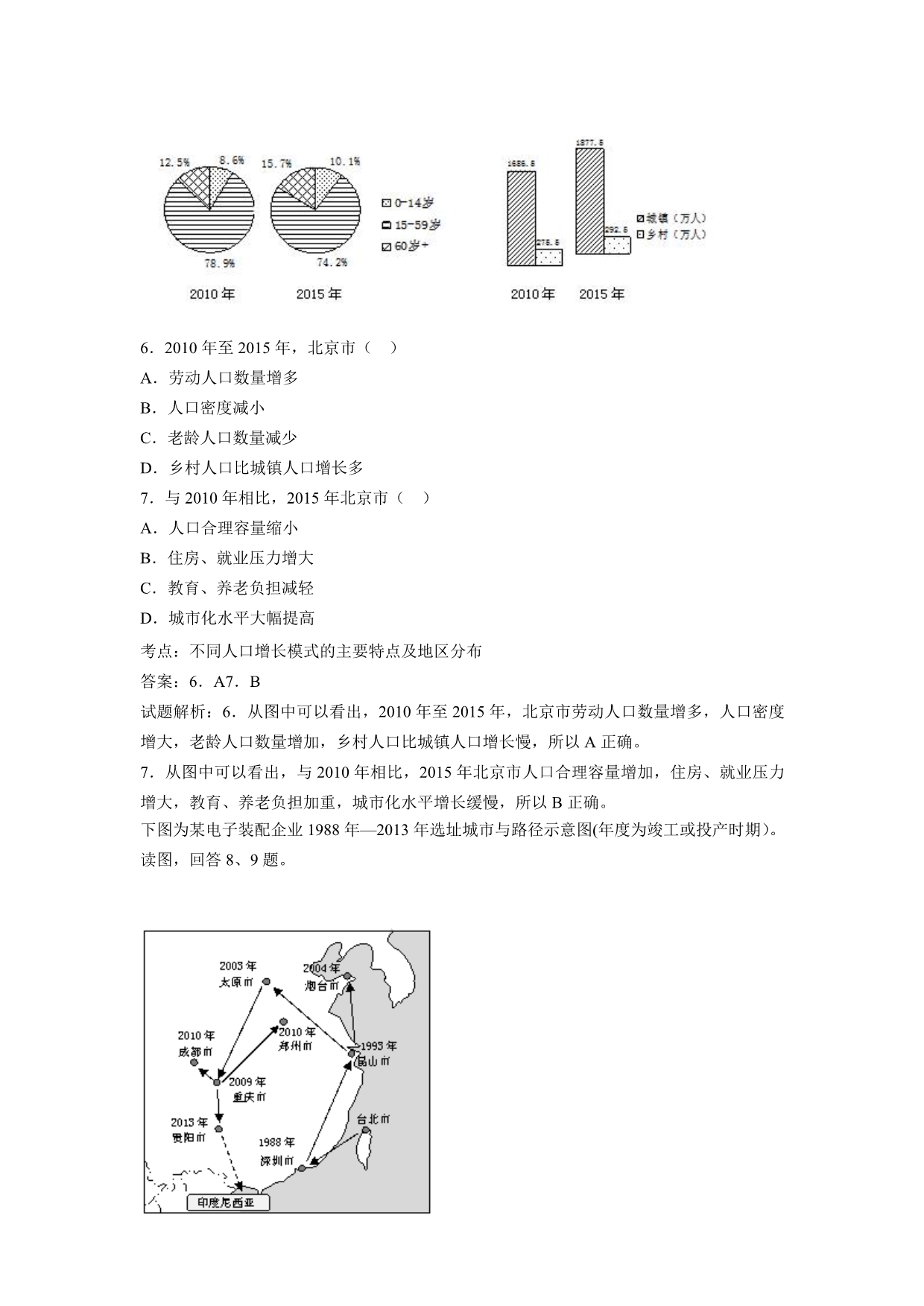 北京市朝阳区2016届高三二模文科数学试卷含解析_第3页