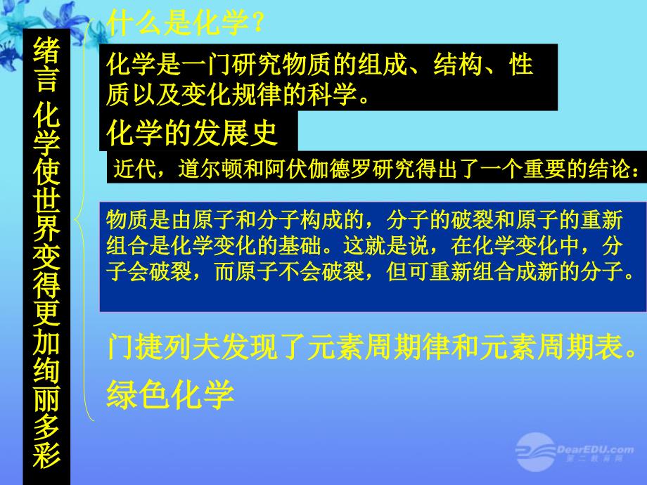 山东省日照市九年级化学 第一单元复习课件 人教新课标版_第2页