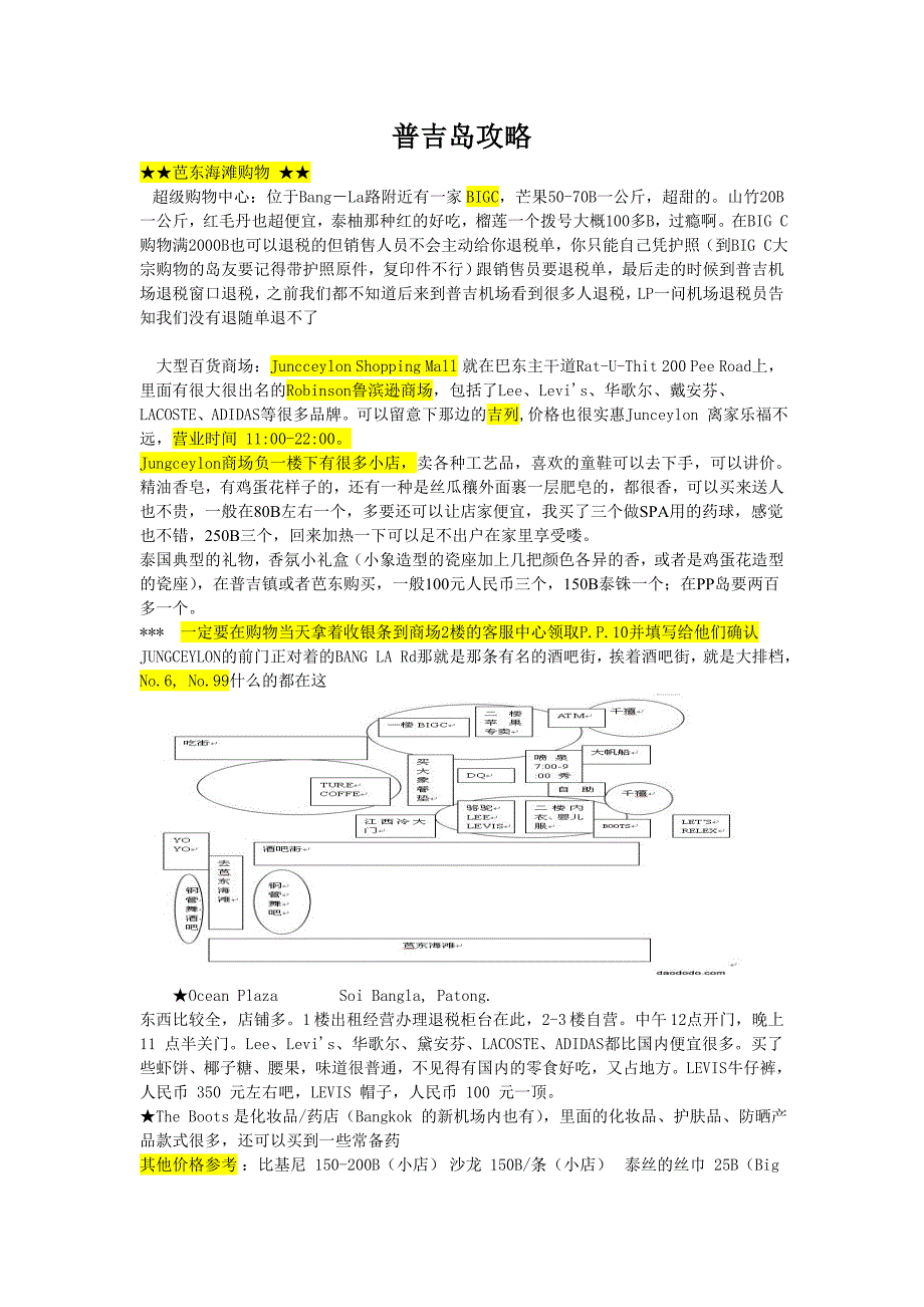 普吉岛购物美食攻略_第1页