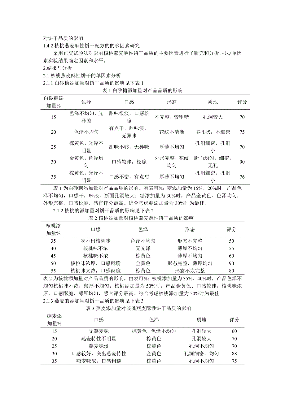 核桃粗粮饼干的研究_第3页