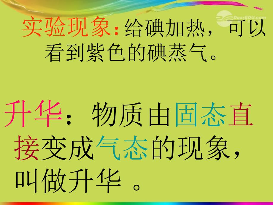 山东省文登市九年级物理《升华和凝华6》课件 鲁教版_第4页