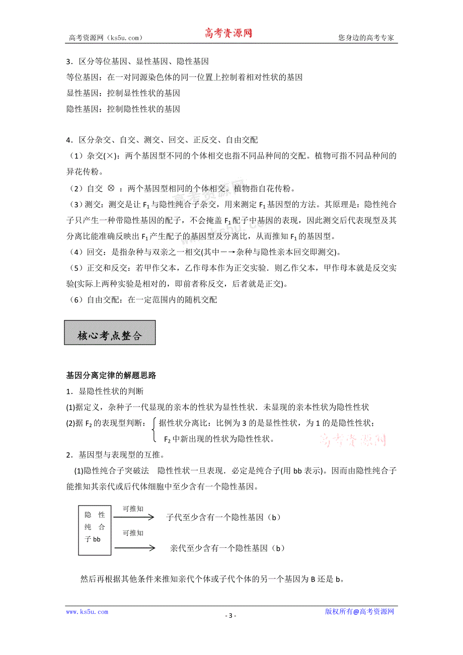 2010届高三生物一轮复习必备精品：专题七_第3页