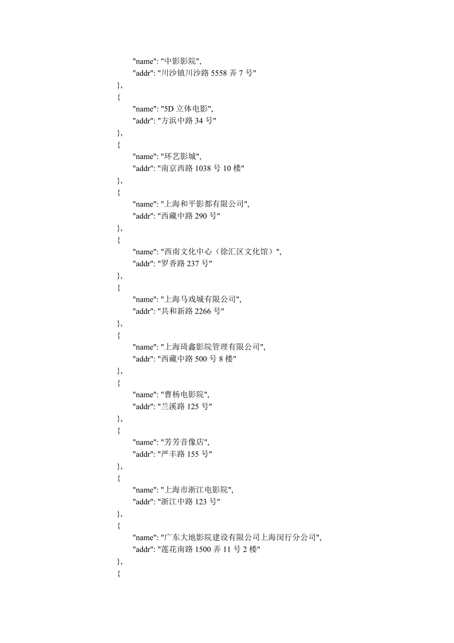 上海电影院分布api上海市政电影院信息_第3页