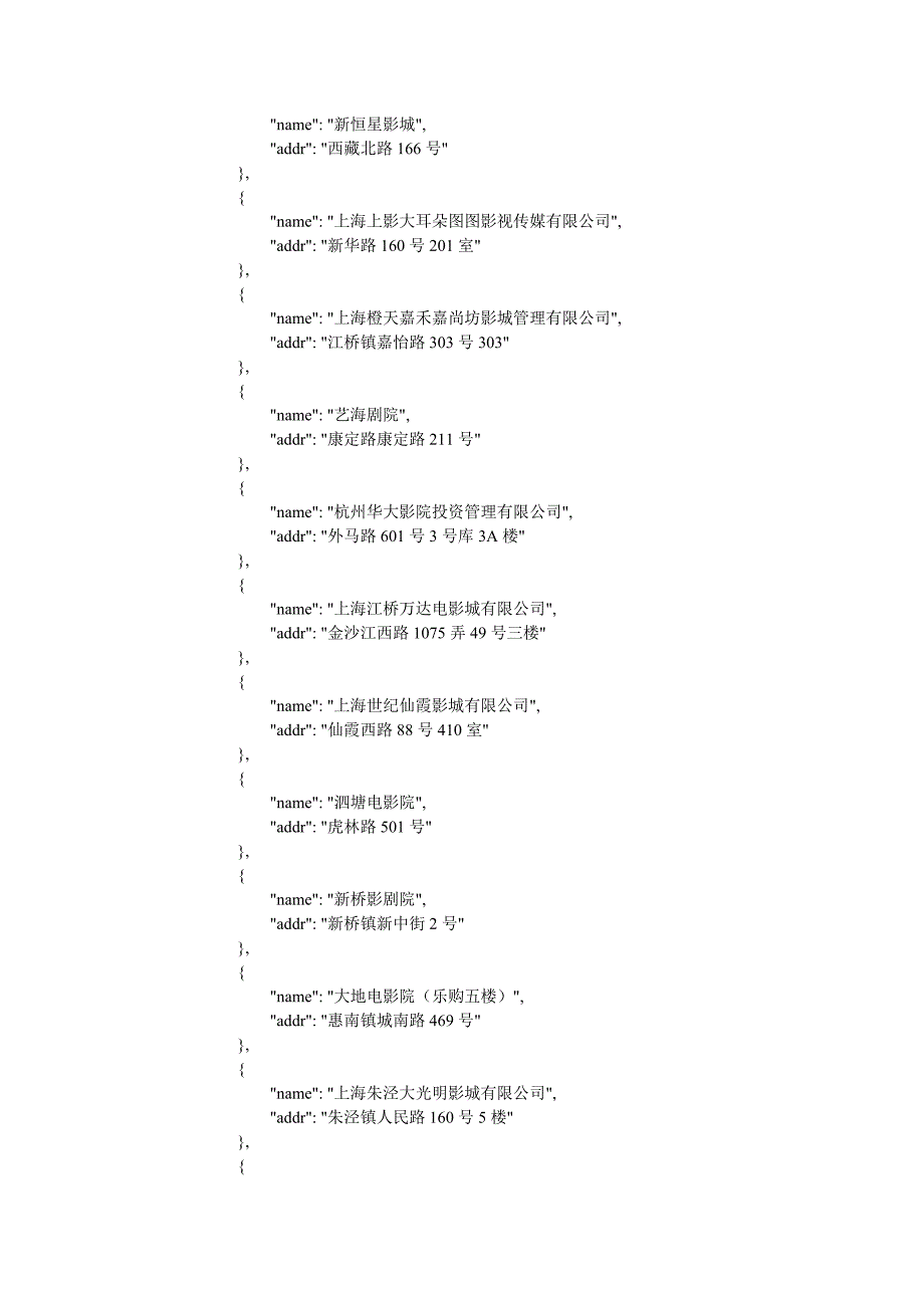 上海电影院分布api上海市政电影院信息_第4页