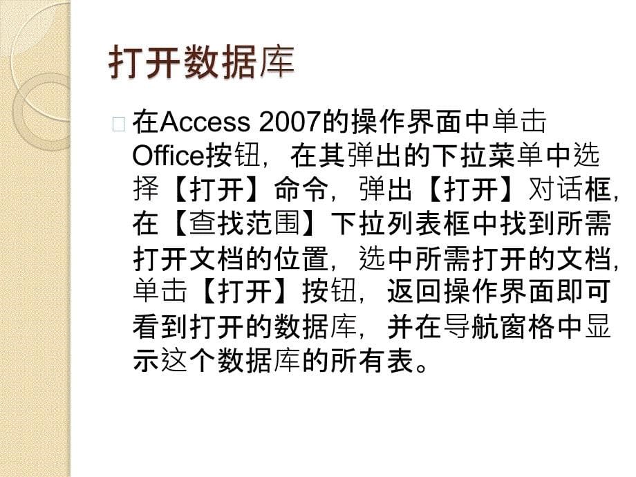 中文Access2007的基本操作_第5页