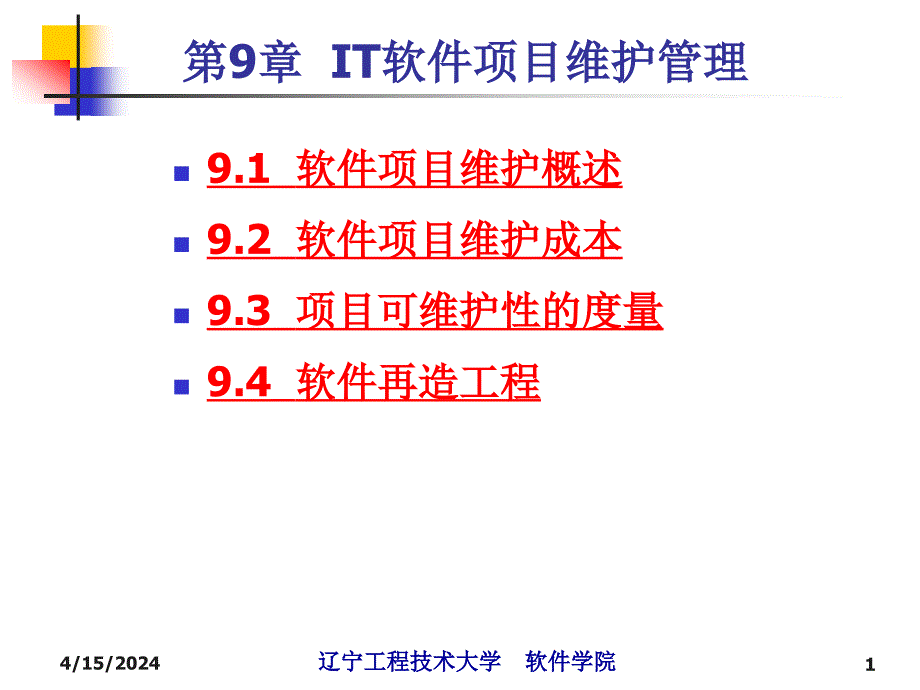 IT软件项目维护管理_第1页