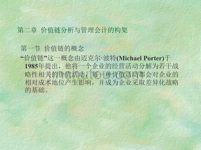 CEO财务技能B价值链分析与管理会计_第1页