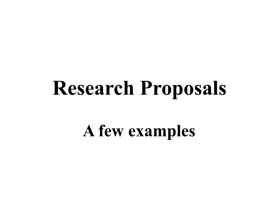 ResearchProposals论文开题范例_第1页