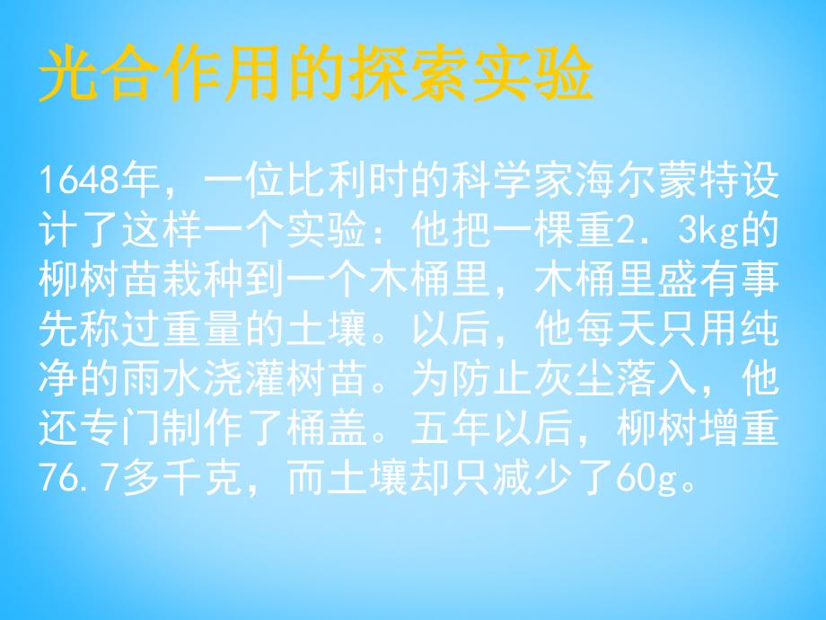 江苏省宜兴市伏东中学七年级生物上册 3.4.1《植物的光合作用》课件 （新版）苏科版_第4页