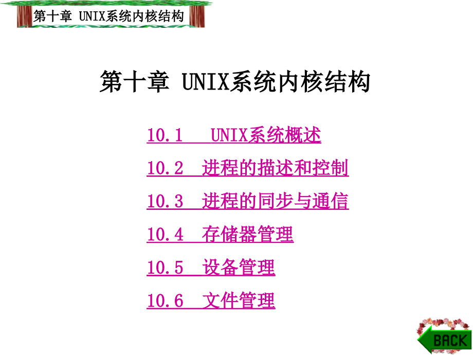 第十章UNIX系统内核结构计算机操作系统(修订版)(汤子瀛)_第1页