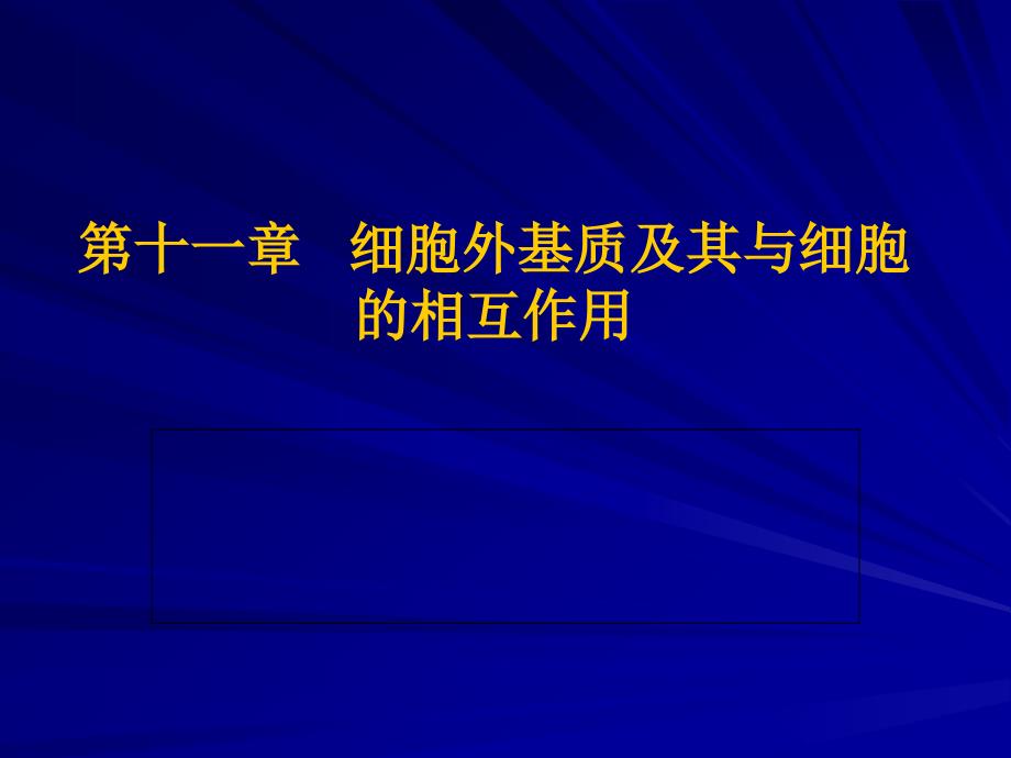 细胞外基质及其与细胞的相互作用_第1页