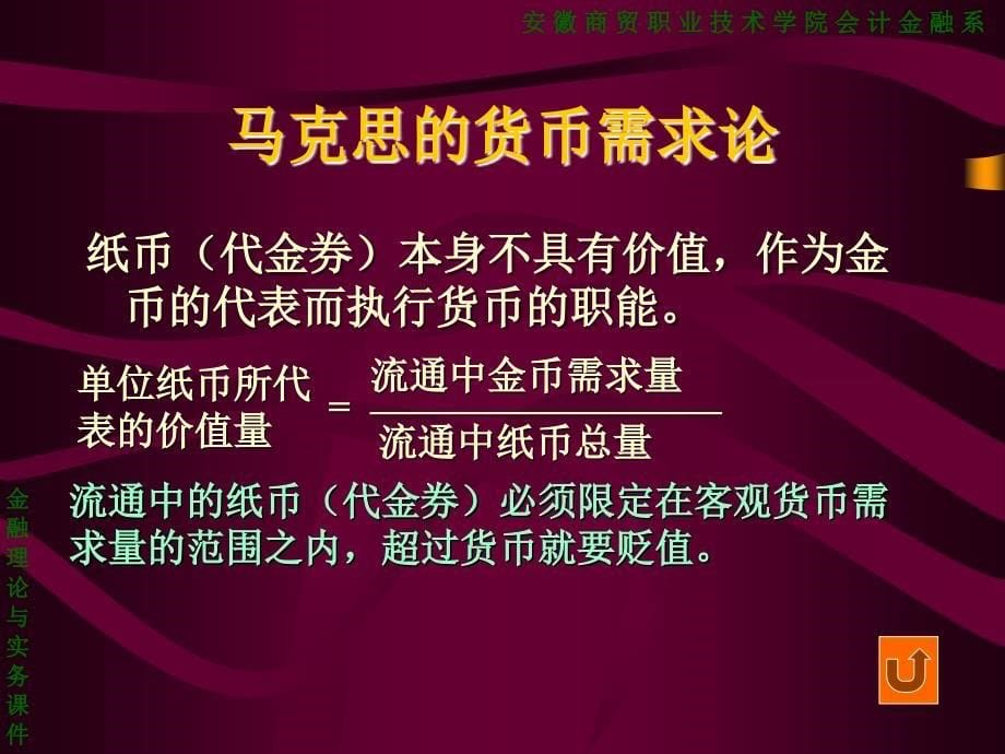安徽商贸职业技术学院会计金融系金融理论与实务课件_第5页