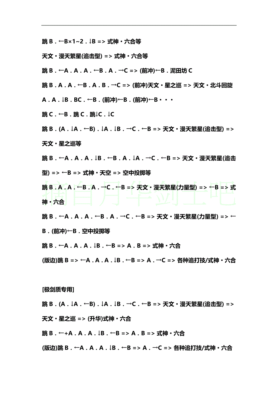 月华剑士2出招及连招表【微软雅黑版】_第3页