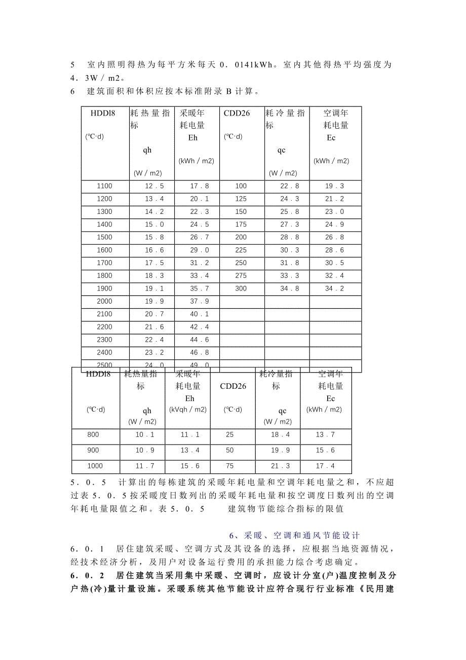 夏热冬冷地区居住建筑节能设计标准_第5页