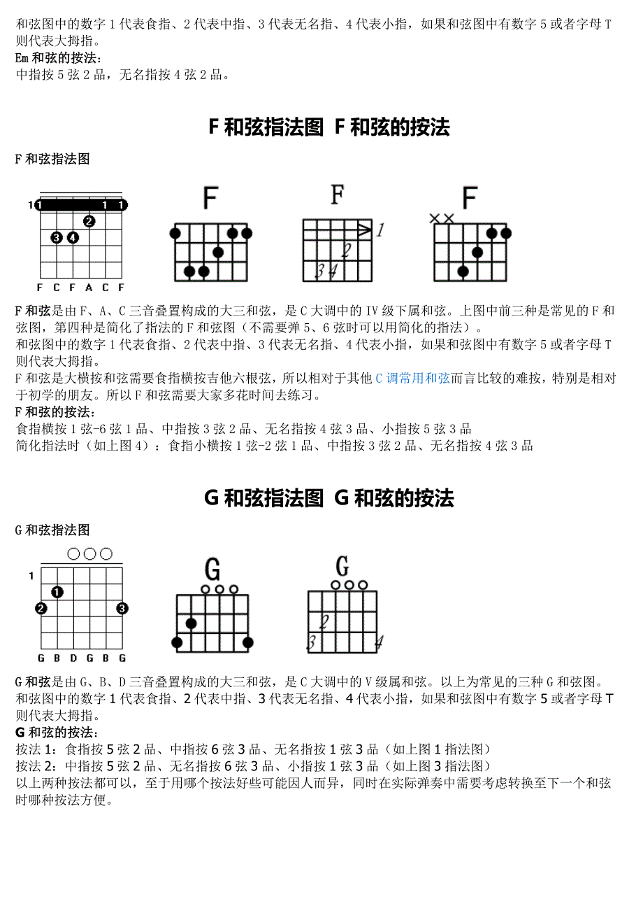 C调常用和弦指法图_第2页