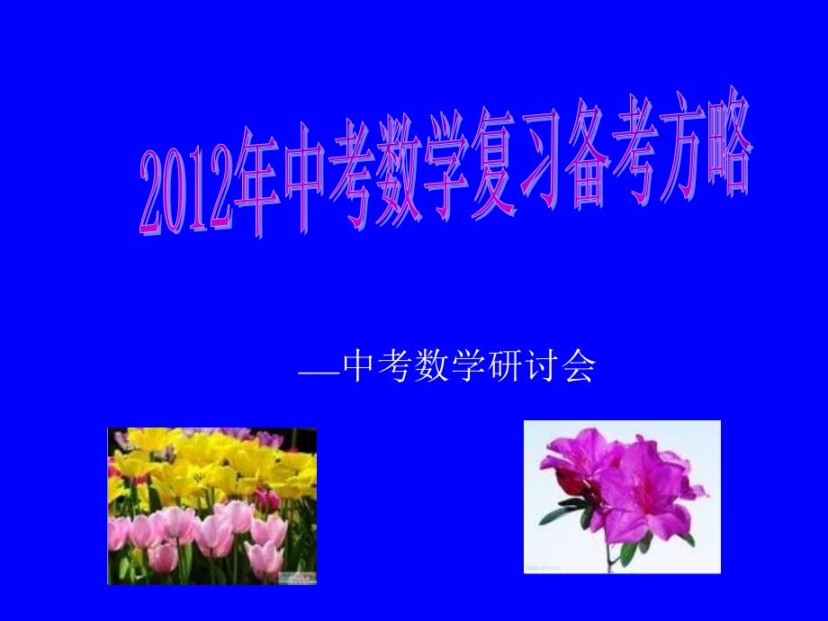 2012年中考数学复习备考方略_第1页