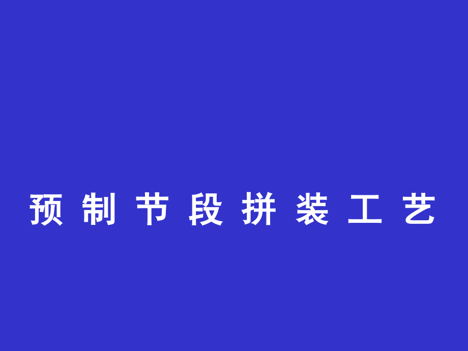 桥梁预制节段拼装施工技术总结_第1页