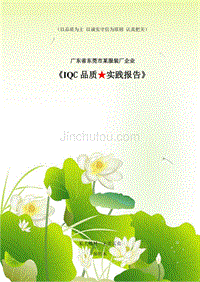 《IQC品质实践报告》