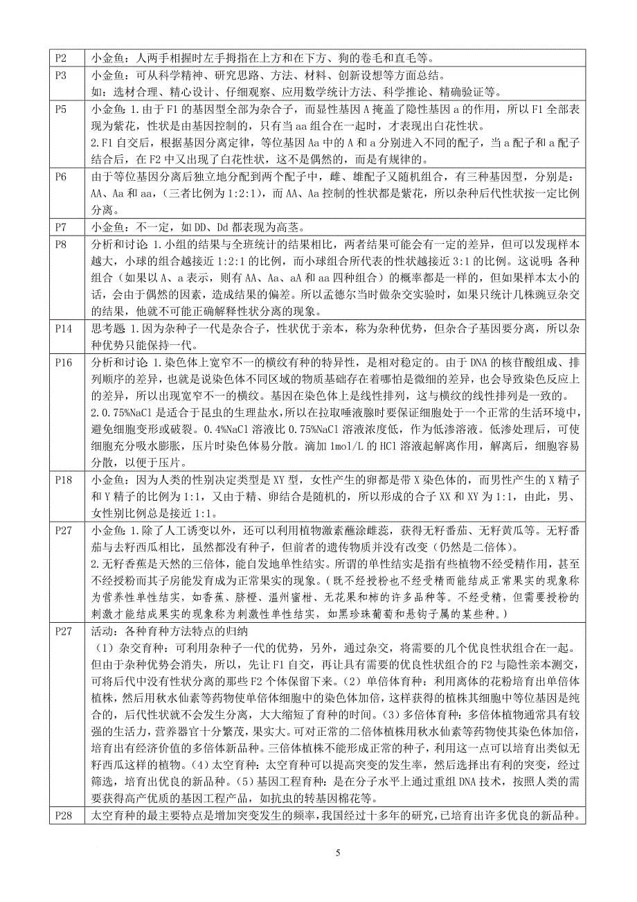 2014 生命科学教科书上的问题解答_第5页