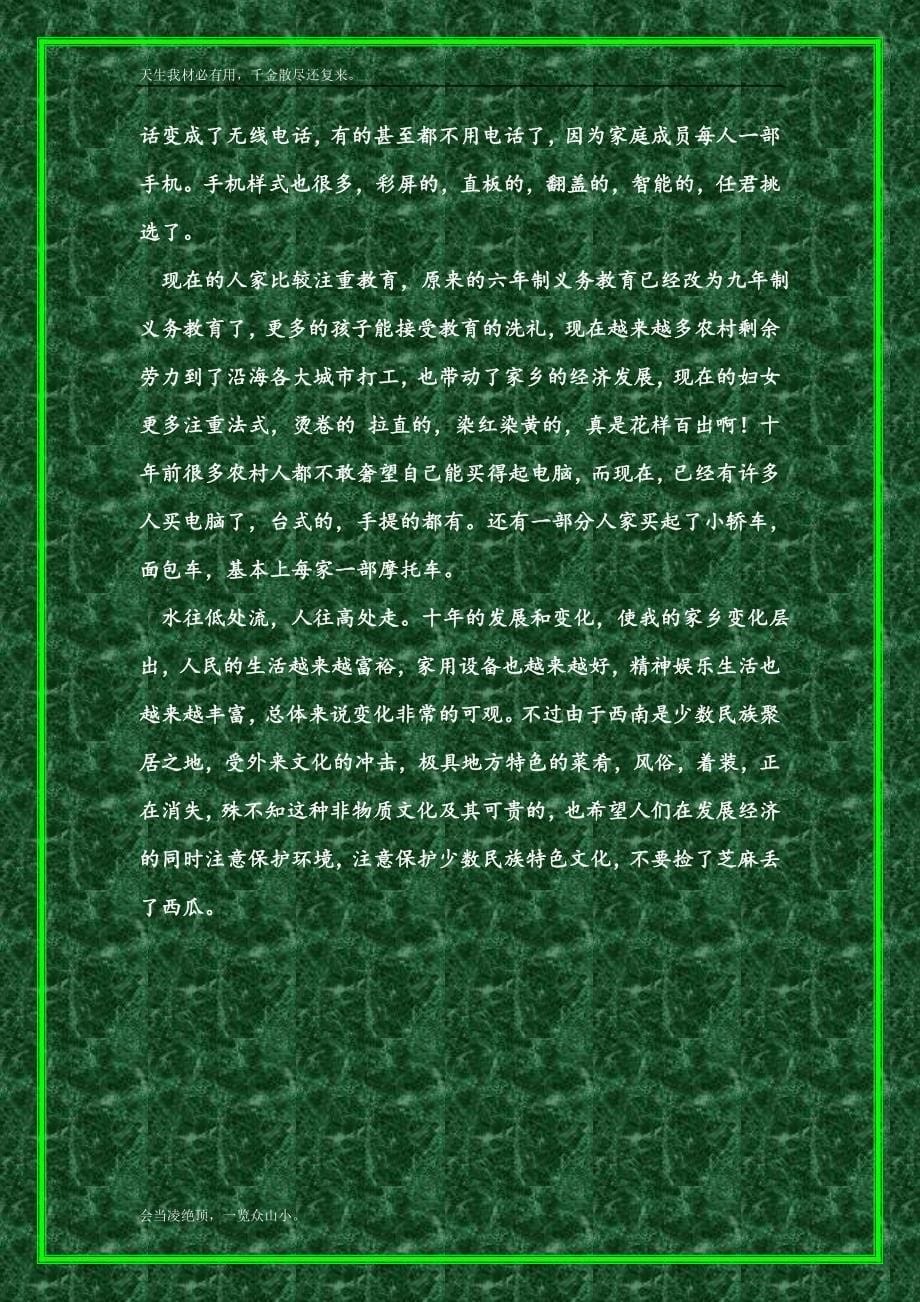 我的家乡十年来的变化_第5页