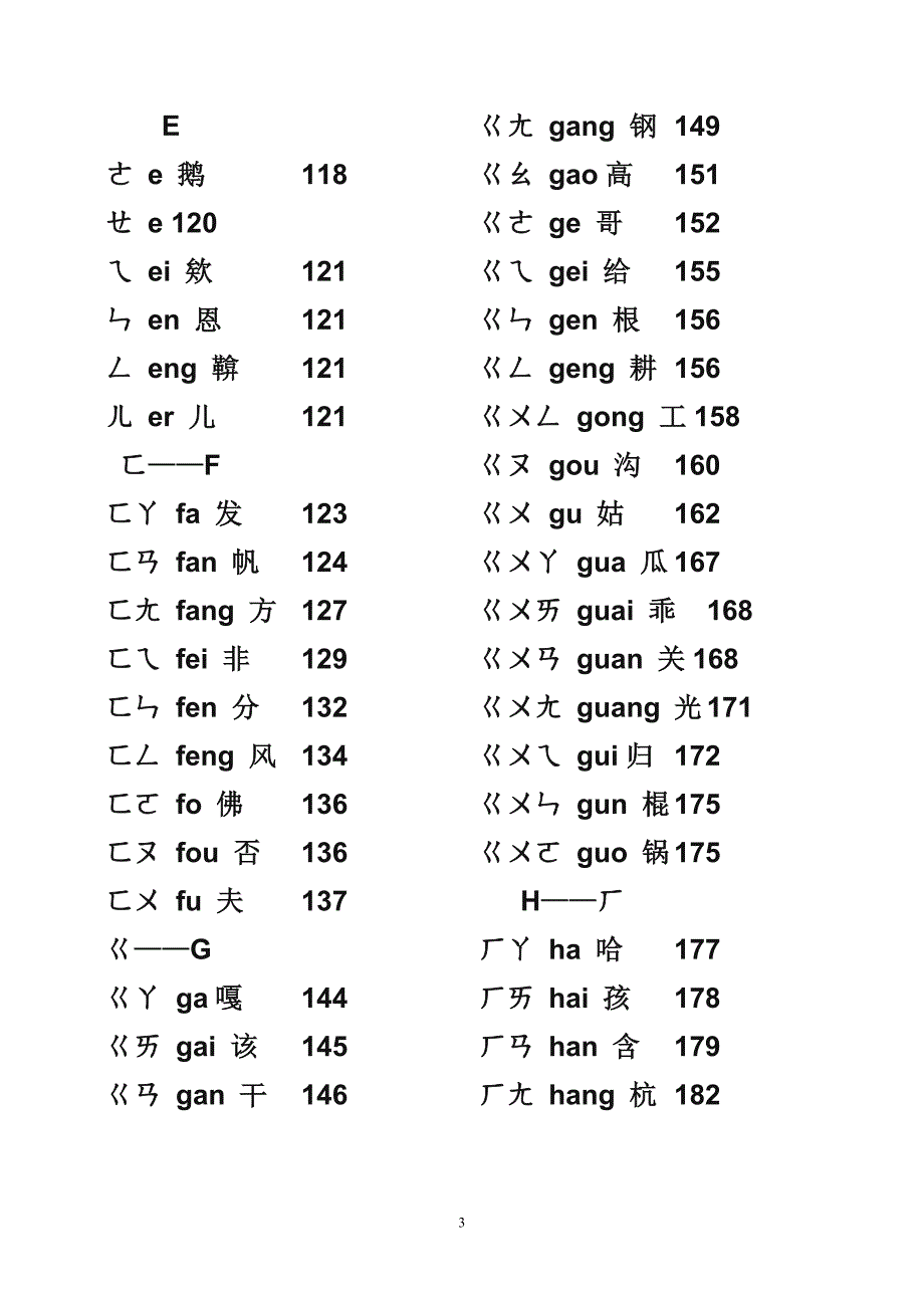 注音汉语拼音的新华字典对照表5_第3页