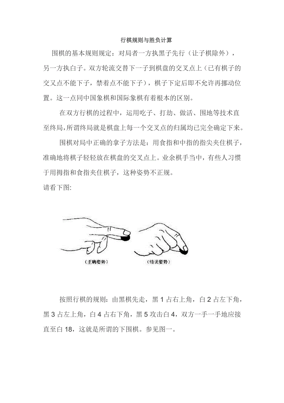 围棋之行棋规则与胜负计算_第1页