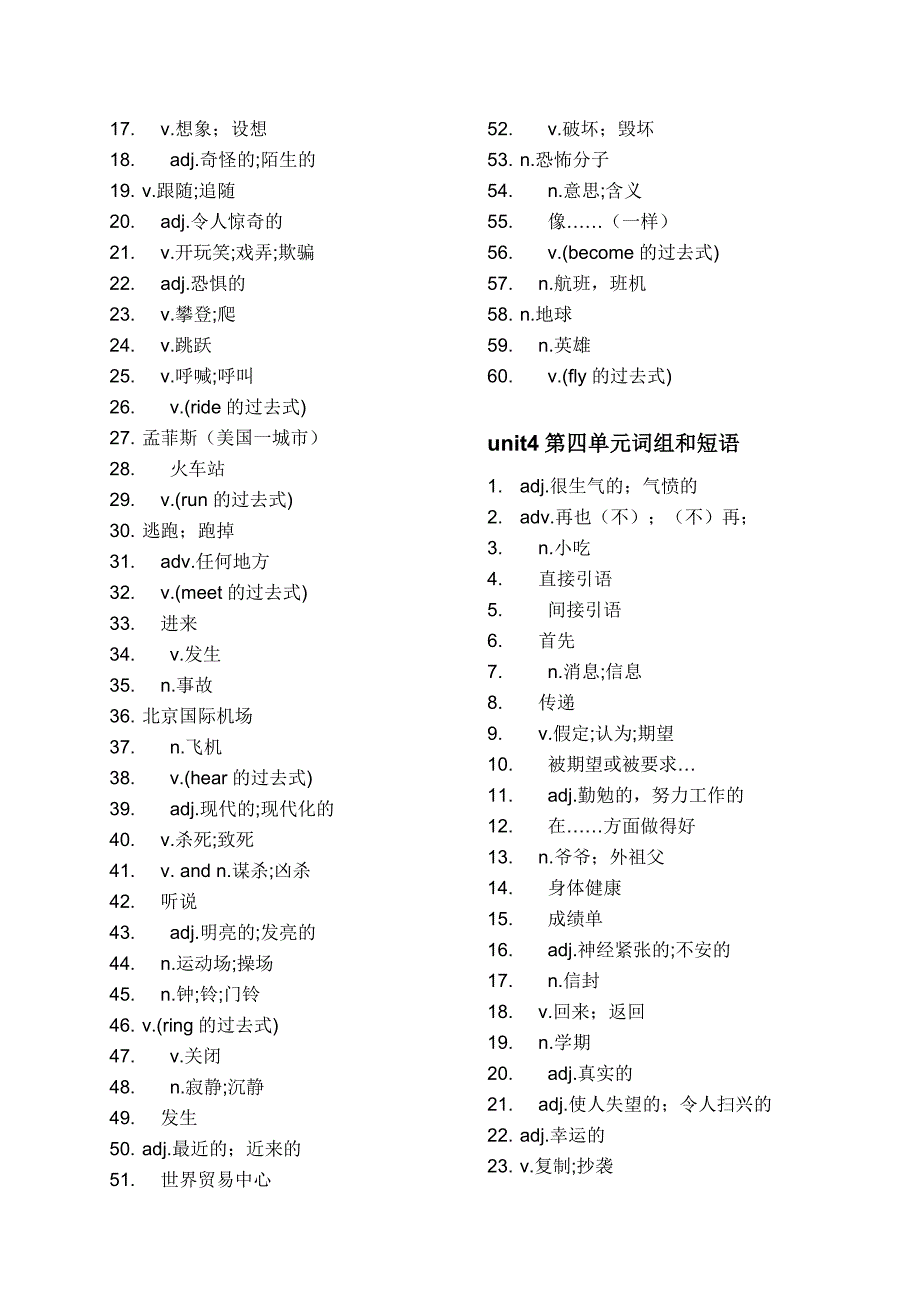 八年级下册英语单词表(人教版)_第3页