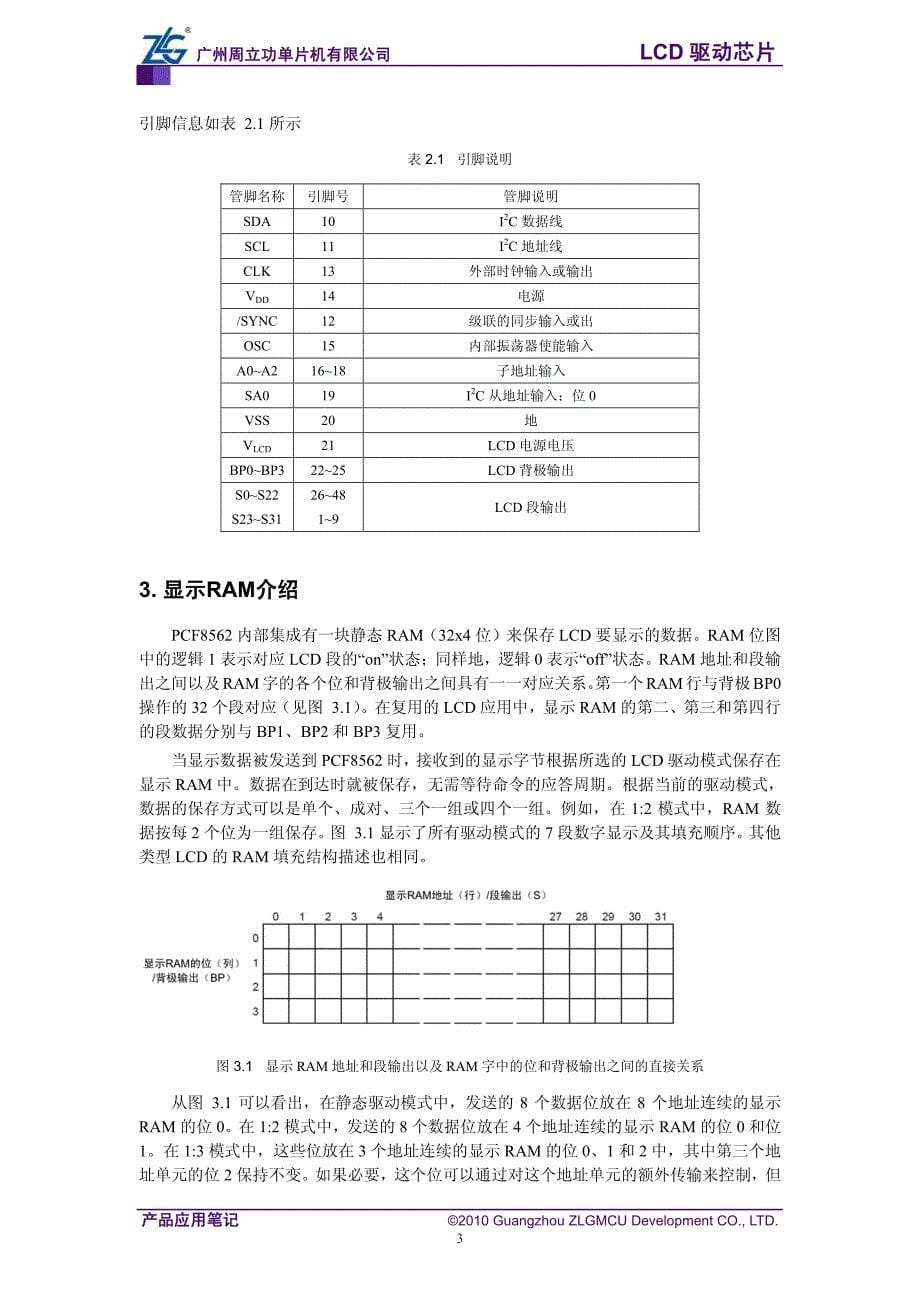 PCF8562 Demo使用指南_第5页