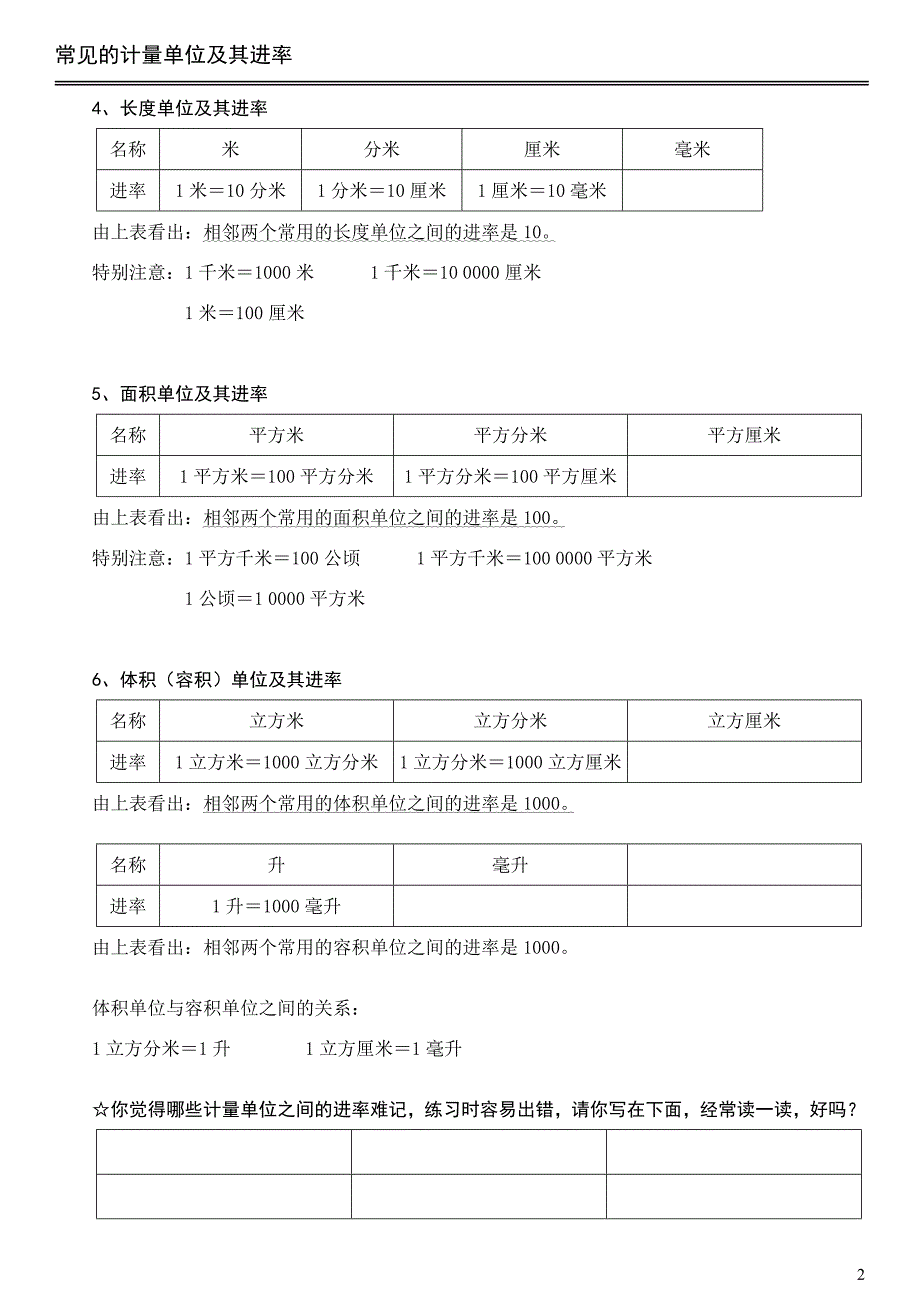 常见及计量单位及其进率_第2页