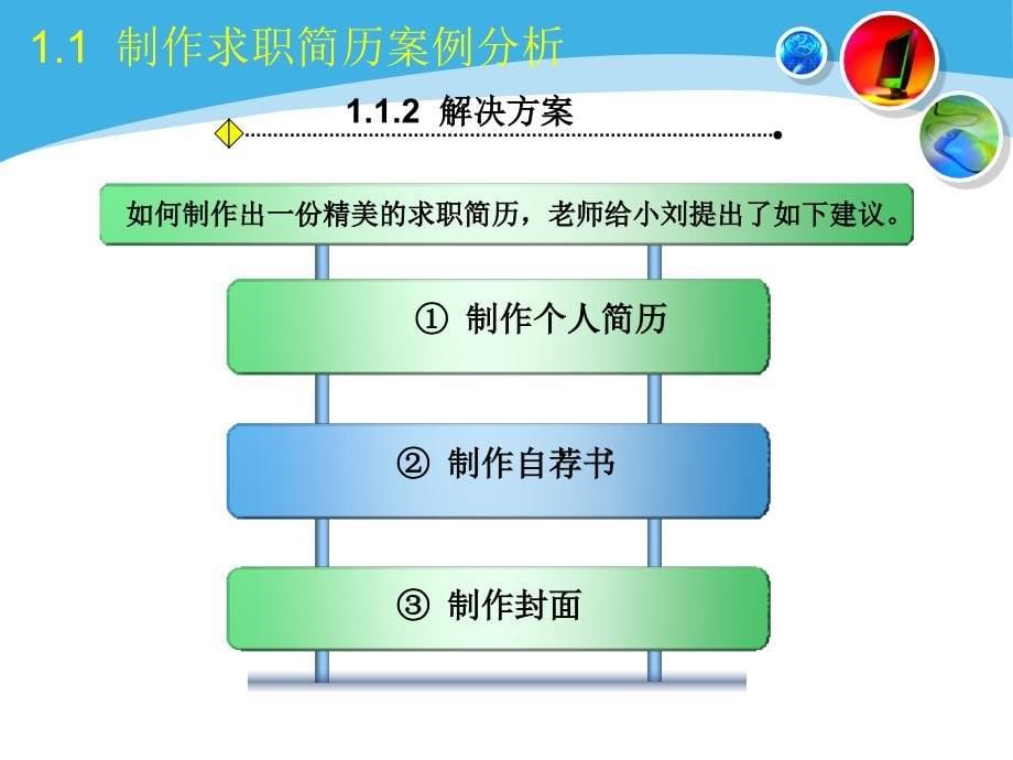 1基本应用——制作求职简历_第5页