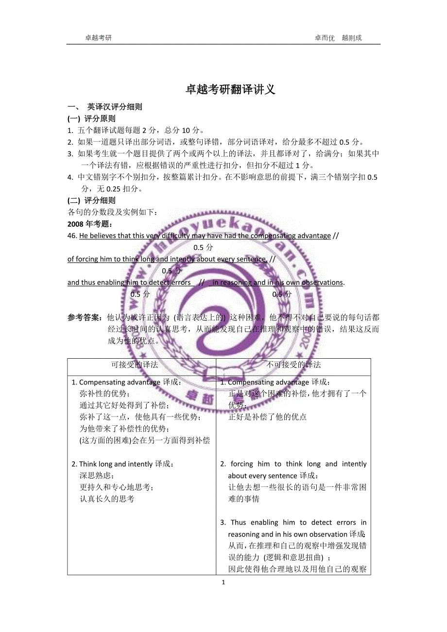 考研英语翻译讲义(卓越资料)_第2页