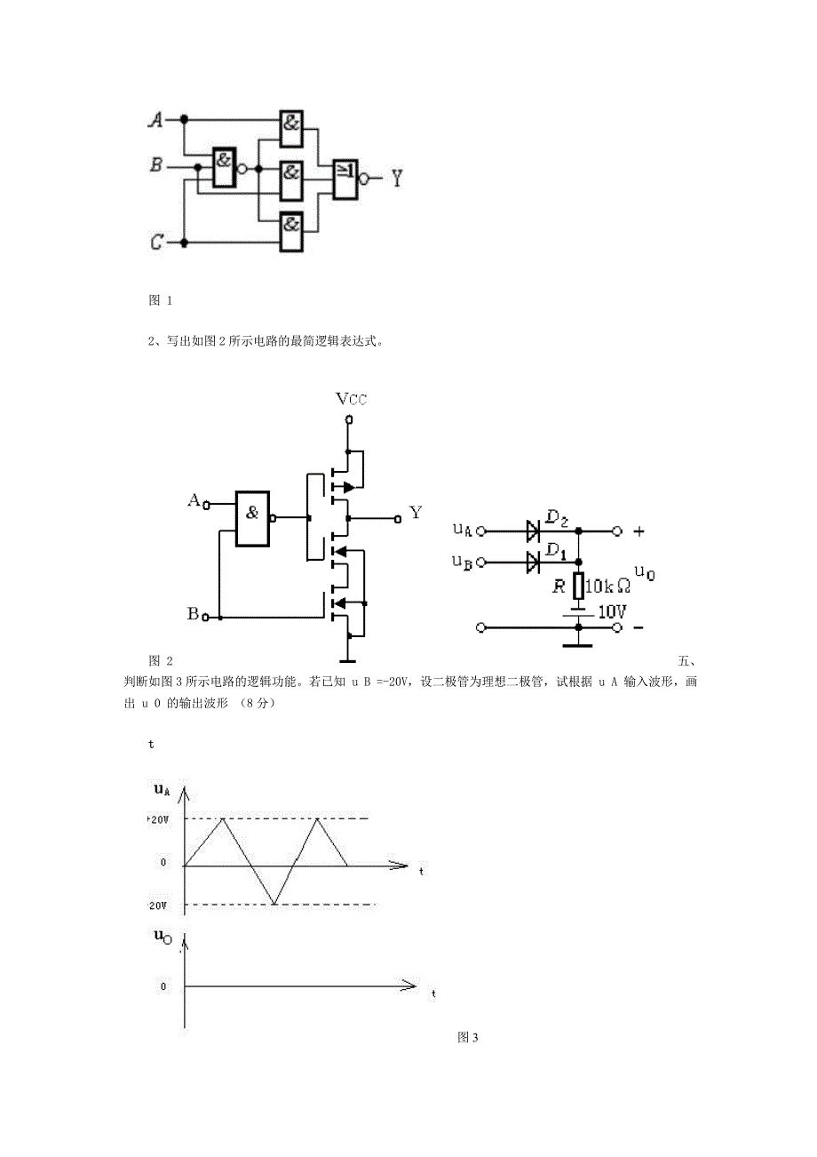 数字电子技术基础期末考试试卷及答案_第3页