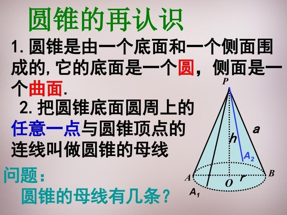 河南省上蔡县第一初级中学九年级数学下册 28.3.2 圆锥的侧面积和全面积课件 华东师大版_第5页