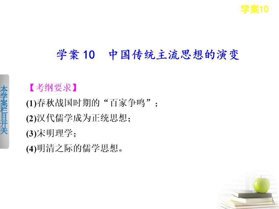 【导与练】2013届高考历史二轮复习中国传统主流思想的演变课件_第2页