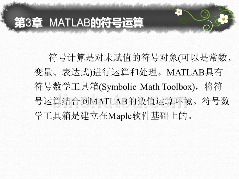 MATLAB符号运算运用_第1页