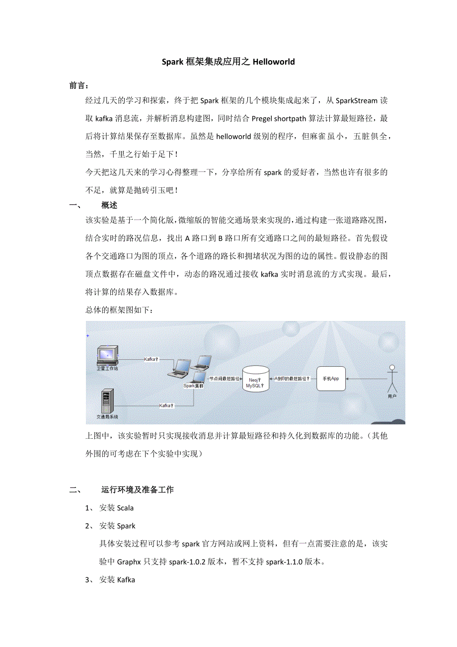 Spark框架集成应用之Helloworld_第1页